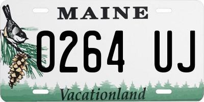 ME license plate 0264UJ