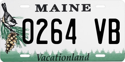 ME license plate 0264VB