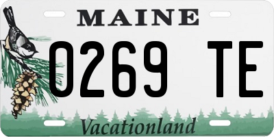 ME license plate 0269TE