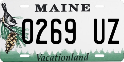 ME license plate 0269UZ