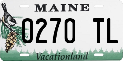 ME license plate 0270TL