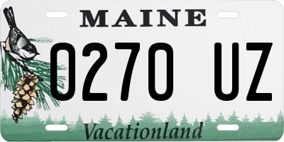 ME license plate 0270UZ