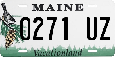 ME license plate 0271UZ