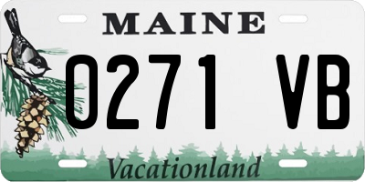 ME license plate 0271VB