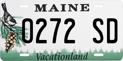 ME license plate 0272SD