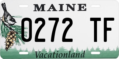 ME license plate 0272TF