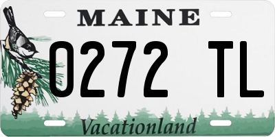ME license plate 0272TL