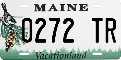 ME license plate 0272TR