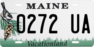 ME license plate 0272UA