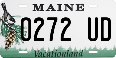 ME license plate 0272UD