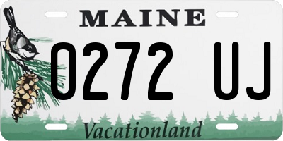 ME license plate 0272UJ