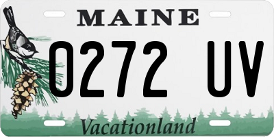 ME license plate 0272UV