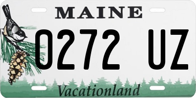 ME license plate 0272UZ