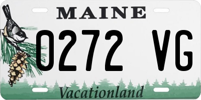 ME license plate 0272VG