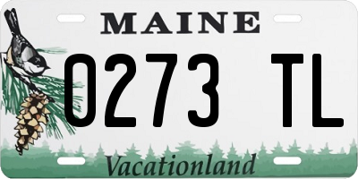 ME license plate 0273TL