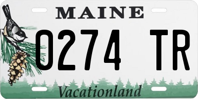ME license plate 0274TR