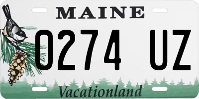 ME license plate 0274UZ