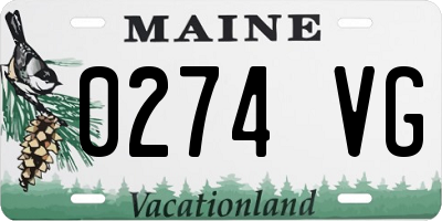 ME license plate 0274VG