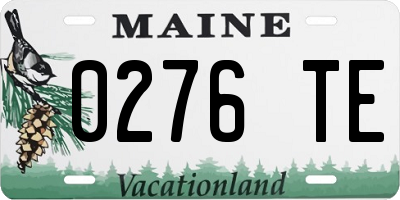 ME license plate 0276TE