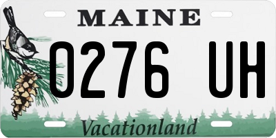ME license plate 0276UH