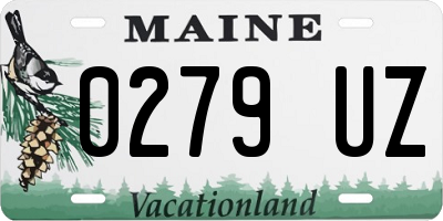 ME license plate 0279UZ