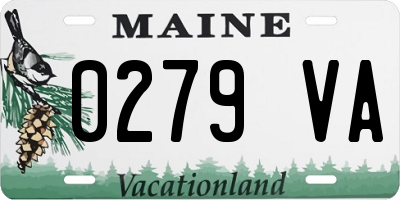 ME license plate 0279VA