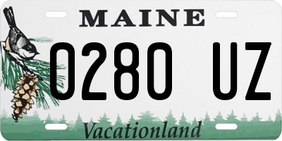 ME license plate 0280UZ