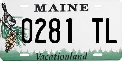 ME license plate 0281TL