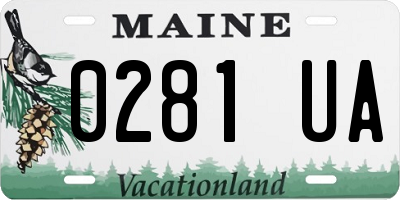 ME license plate 0281UA