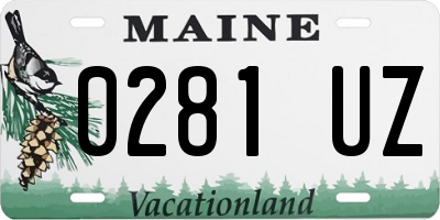 ME license plate 0281UZ