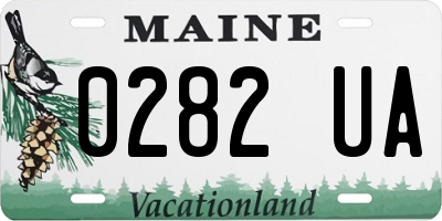 ME license plate 0282UA