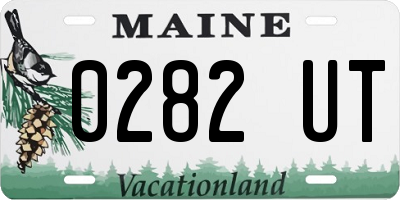 ME license plate 0282UT