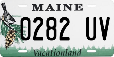 ME license plate 0282UV