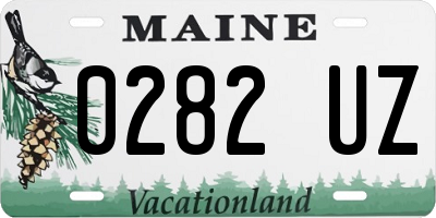 ME license plate 0282UZ