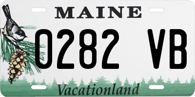 ME license plate 0282VB