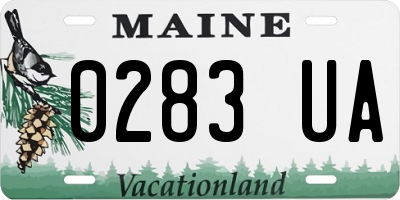ME license plate 0283UA