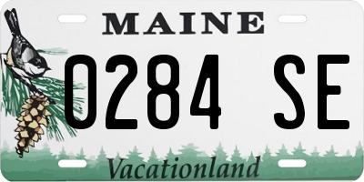 ME license plate 0284SE