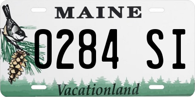 ME license plate 0284SI