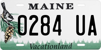 ME license plate 0284UA