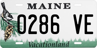 ME license plate 0286VE