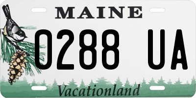 ME license plate 0288UA