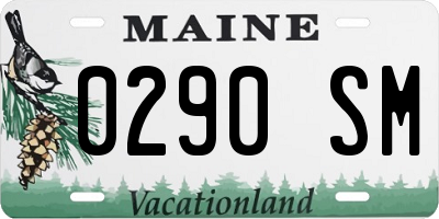 ME license plate 0290SM