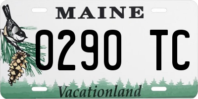 ME license plate 0290TC