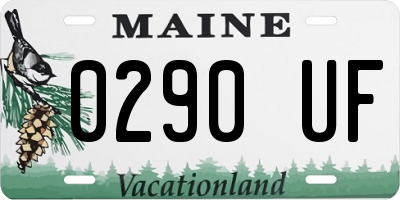 ME license plate 0290UF