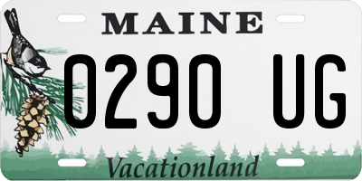 ME license plate 0290UG