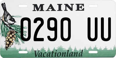 ME license plate 0290UU