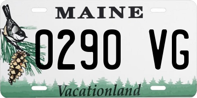 ME license plate 0290VG