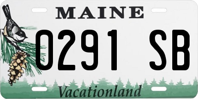 ME license plate 0291SB