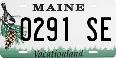 ME license plate 0291SE