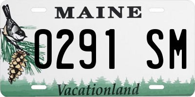 ME license plate 0291SM